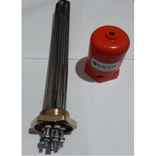 Блок тэнов 4500Вт крепление гайка латунная 11/4" L=300mm BALCIK