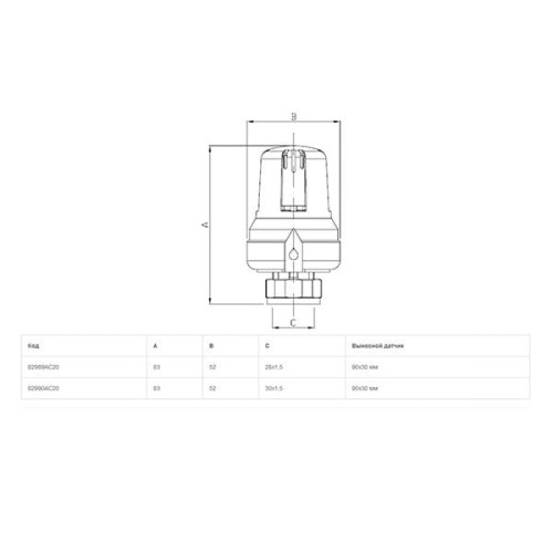 Термоголовка Icma М28x1.5 987