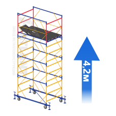 Вышка-тура (3 + 1) 1,2 х 2,0 м (Н=4,2 М)