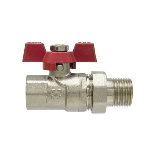 Кран шаровый с американкой Raftec RED PN40 ВН 3/4' CSA-021