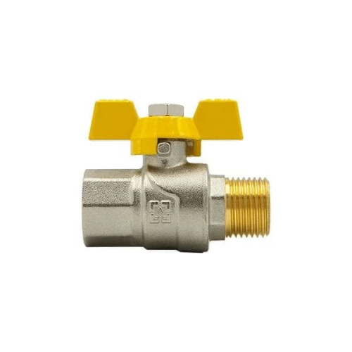 Кран шаровый Raftec YELLOW PN40 НВ 1/2' GRB11