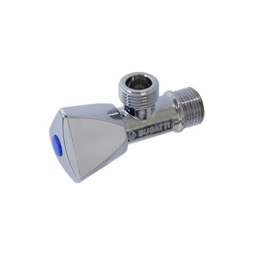 Кран вентильный угловой Bugatti PN10 НН 1/2'x1/2' Кран вентильный угловой Bugatti PN10 НН 1/2'x1/2'