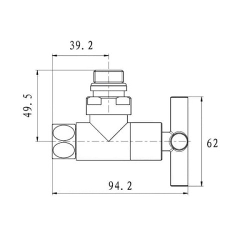 Комплект приборных кранов Raftec RV-3012 1/2'х1/2'