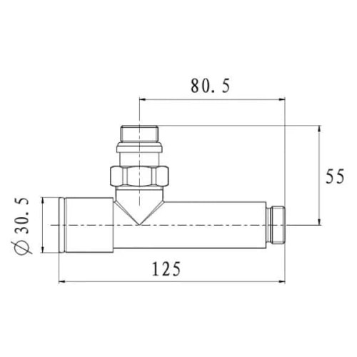 Комплект приборных кранов Raftec RV-4012 1/2'х1/2'