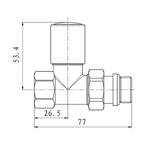 Комплект приборных кранов Raftec RV-7012 1/2'х1/2'