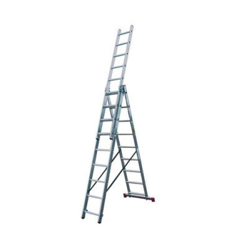 Трехсекционная лестница KRAUSE Corda 3x9 ступеней Трехсекционная лестница KRAUSE Corda 3x9 ступеней
