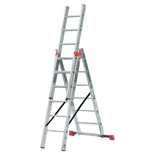 Трёхсекционная лестница KRAUSE Tribilo 3x6 ступеней Трёхсекционная лестница KRAUSE Tribilo 3x6 ступеней