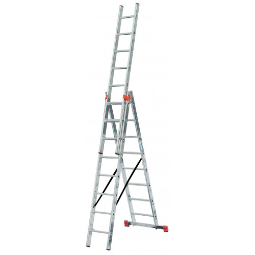 Трёхсекционная лестница KRAUSE Tribilo 3x8 ступеней Трёхсекционная лестница KRAUSE Tribilo 3x8 ступеней