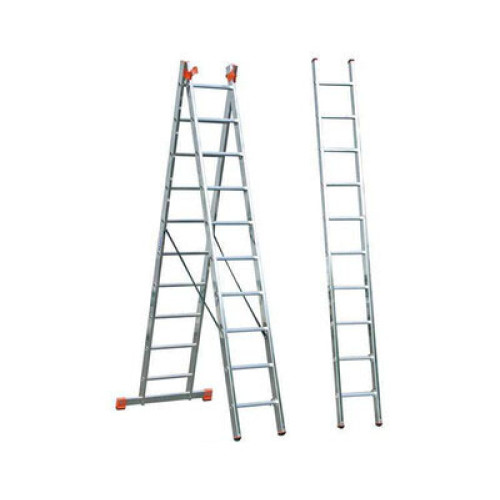 Трёхсекционная лестница KRAUSE Tribilo 3x9 ступеней Трёхсекционная лестница KRAUSE Tribilo 3x9 ступеней