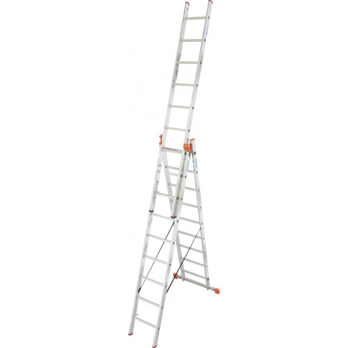 Трёхсекционная лестница KRAUSE Tribilo 3x9 ступеней Трёхсекционная лестница KRAUSE Tribilo 3x9 ступеней