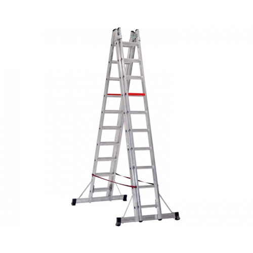 Двухсекционная телескопическая лестница VIRASTAR 2x6 ступеней