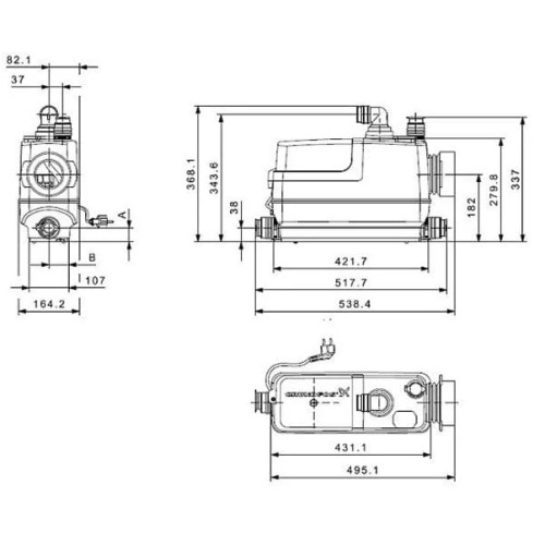 Канализационная станция Sololift2 CWC-3